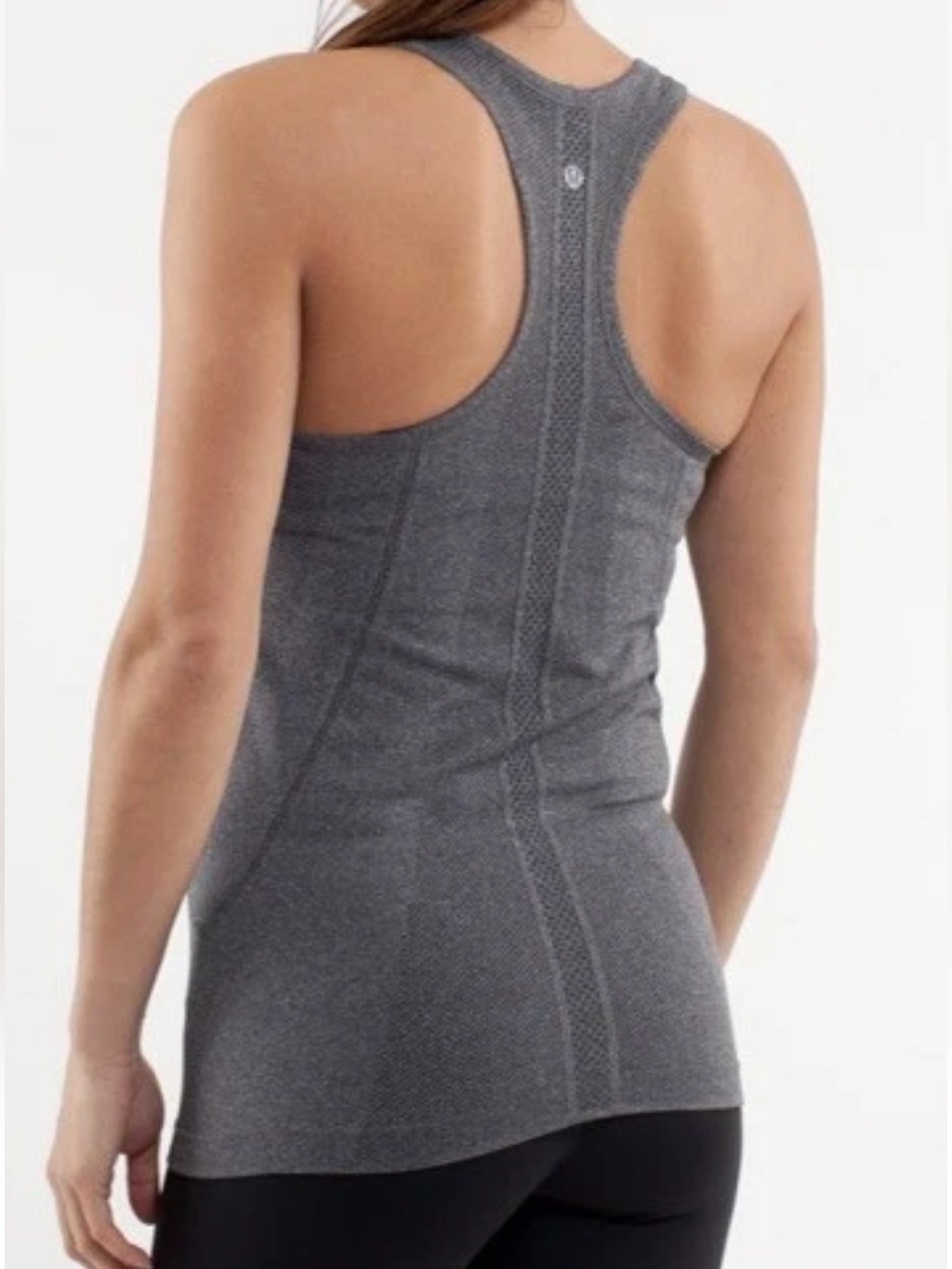 lululemon athletica Heather Charcoal Racerback Tank - Picture 2 of 10